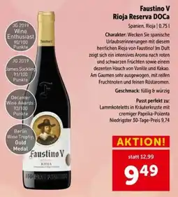 Interspar Faustino V Rioja Reserva DOCa Angebot