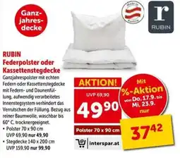 Interspar RUBIN Federpolster oder Kassettenstegdecke Angebot