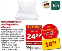 Interspar Frankenstolz Polster oder Steppdecke »Kansas« Angebot