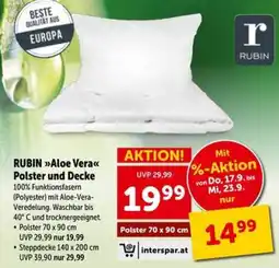 Interspar RUBIN »Aloe Vera« Polster und Decke Angebot