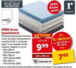 Interspar RUBIN Jersey-Spannleintuch Angebot