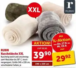Interspar RUBIN Kuscheldecke XXL Angebot