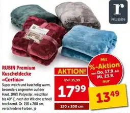 Interspar RUBIN Premium Kuscheldecke »Cortina« Angebot