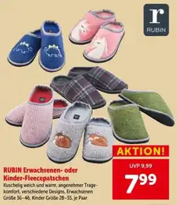Interspar RUBIN Erwachsenen- oder Kinder-Fleecepatschen Angebot