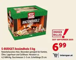 Interspar S-Budget Anzündholz Angebot