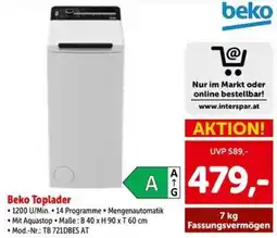 Interspar Beko Toplader Angebot