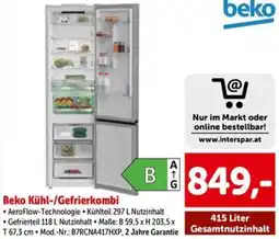 Interspar Beko Kühl-/Gefrierkombi Angebot