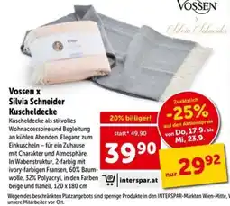 Interspar Vossen x Silvia Schneider Kuscheldecke Angebot