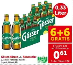Interspar Gösser Märzen oder Naturradler Angebot