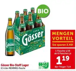 Interspar Gösser Bio-Stoff Lager Angebot