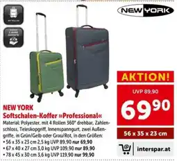 Interspar NEW YORK Softschalen-Koffer Professional Angebot