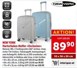Interspar NEW YORK Hartschalen-Koffer Exclusive Angebot