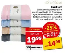 Interspar Silvia Schneider Duschtuch Angebot