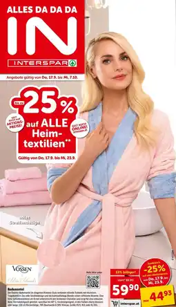 Interspar Bademantel Vossen Angebot