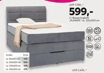 Boxspringbett "RUNNER"