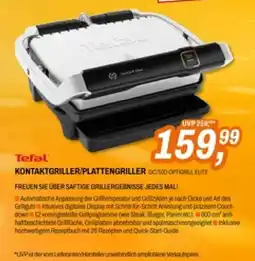 Expert Tefal Kontaktgriller/Plattengriller GCF500 Optigrill Elite Angebot