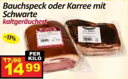Wurstico Bauchspeck oder Karree mit Schwarte kaltgeräuchert Angebot