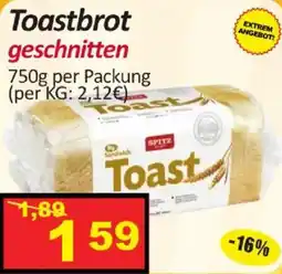 Wurstico Toastbrot geschnitten SPITZ Angebot