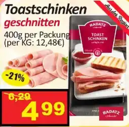 Wurstico Radatz Toastschinken geschnitten Angebot