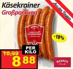 Wurstico Radatz Käsekrainer Angebot