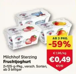 MPreis Milchhof Sterzing Fruchtjoghurt Angebot