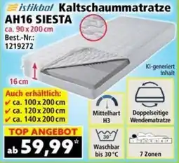 Norma istifkal Kaltschaummatratze AH16 SIESTA Angebot