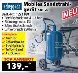 Norma Scheppach Mobiles Sandstrahlgerät SBT-20 Angebot