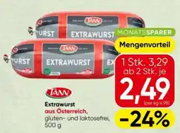 Eurospar TANN Extrawurst Angebot