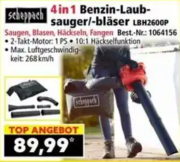Norma Scheppach 4in1 Benzina-Laubsauger/Bläser LBH2600P Angebot