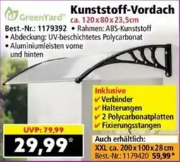 Norma GreenYard Kunststoff-Vordach Angebot