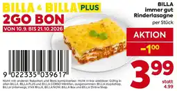 Billa BILLA immer gut Rinderlasagne Angebot