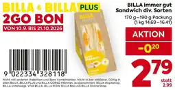 Billa BILLA immer gut Sandwich Angebot