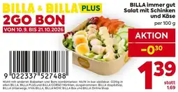 Billa BILLA immer gut Salat mit Schinken und Käse Angebot