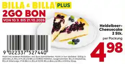 Billa Heidelbeer Cheesecake 2 Stk. Angebot