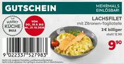 Billa GUTSCHEIN Lachsfilet Angebot