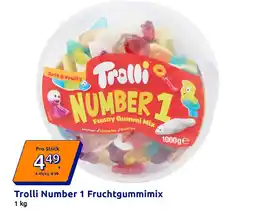Action Trolli Number 1 Fruchtgummimix Angebot