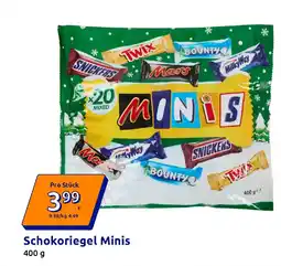 Action Schokoriegel Minis Angebot