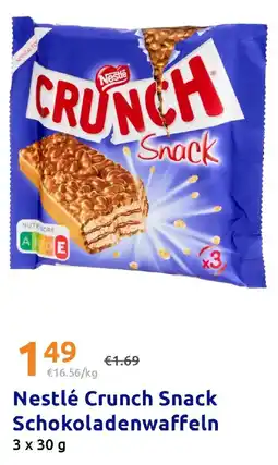 Action Nestlé Crunch Snack Schokoladenwaffeln Angebot