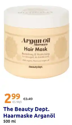 Action The Beauty Dept. Haarmaske Arganöl Angebot