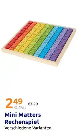 Action Mini Matters Rechenspiel Angebot