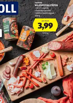 Hofer Primana Wildspezialitäten Angebot