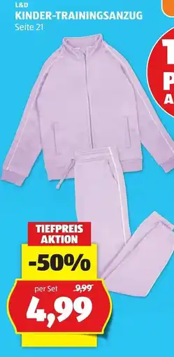 Hofer L&D Kinder-Trainingsanzug Angebot