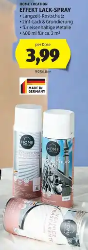 Hofer Home Creation Effekt Lack-Spray Angebot