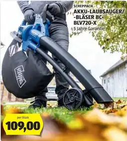 Hofer Scheppach Akku-Laubsauger/-Bläser BC-BLV720-X Angebot