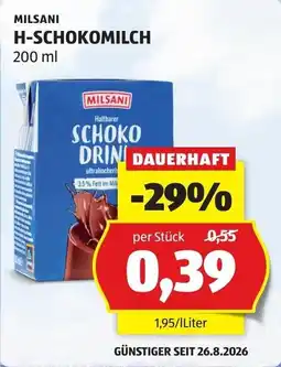 Hofer Milsani H-Schokomilch Angebot