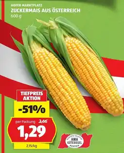 Hofer Zuckerm Mais aus Österreich Angebot