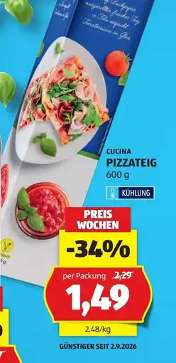 Hofer Cucina Pizzateig Angebot