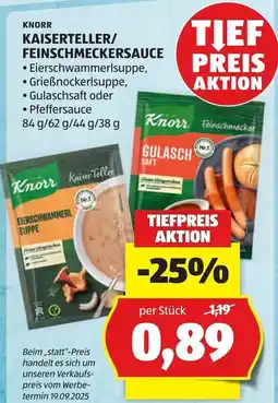 Hofer Knorr Kaiserteller/Feinschmeckersauce Angebot