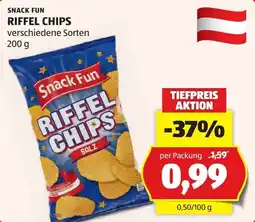 Hofer Snack Fun Riffel Chips Angebot