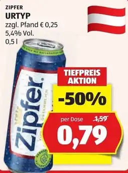 Hofer Zipfer Urtyp Angebot